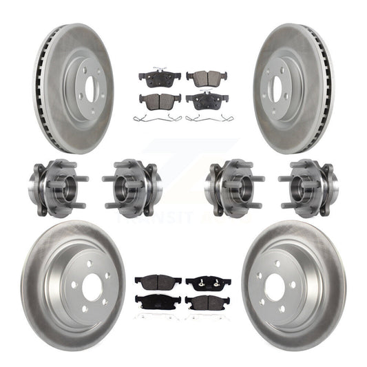 [Avant + Arrière] Kit d'ensemble roulement de roue et moyeu pour 2018 Lincoln Continental AWD avec 316mm Diameter Rotor KBB-116385