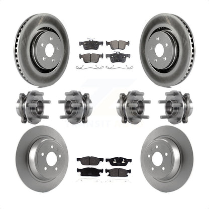 [Avant + Arrière] Kit d'ensemble roulement de roue et moyeu pour 2017 Lincoln Continental AWD avec 14mm Wheel Lugs KBB-116386 par Transit Auto