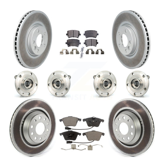 [Avant + Arrière] Kit d'ensemble roulement de roue et moyeu pour Volkswagen CC avec 340mm Diameter Rotor KBB-116402