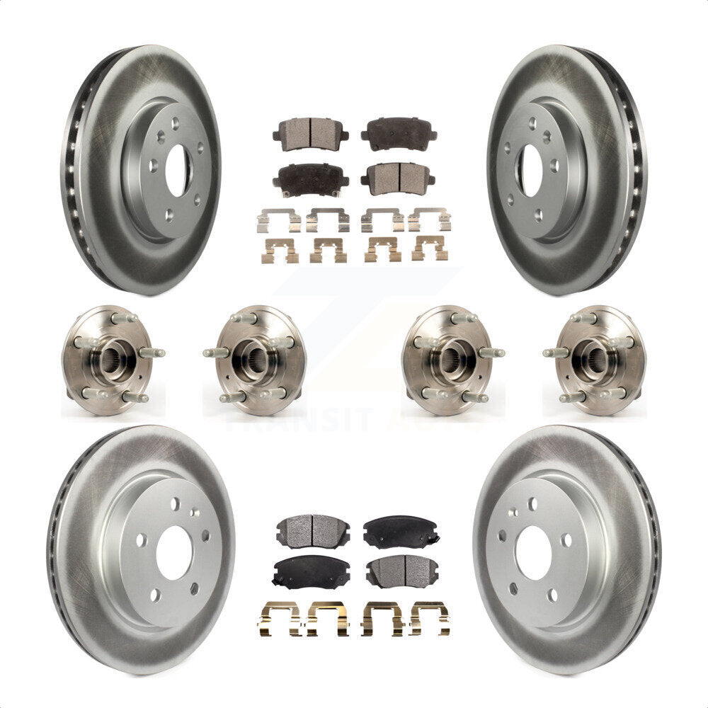 [Avant + Arrière] Kit d'ensemble roulement de roue et moyeu pour 2018-2019 Chevrolet Impala KBB-116410 par Transit Auto