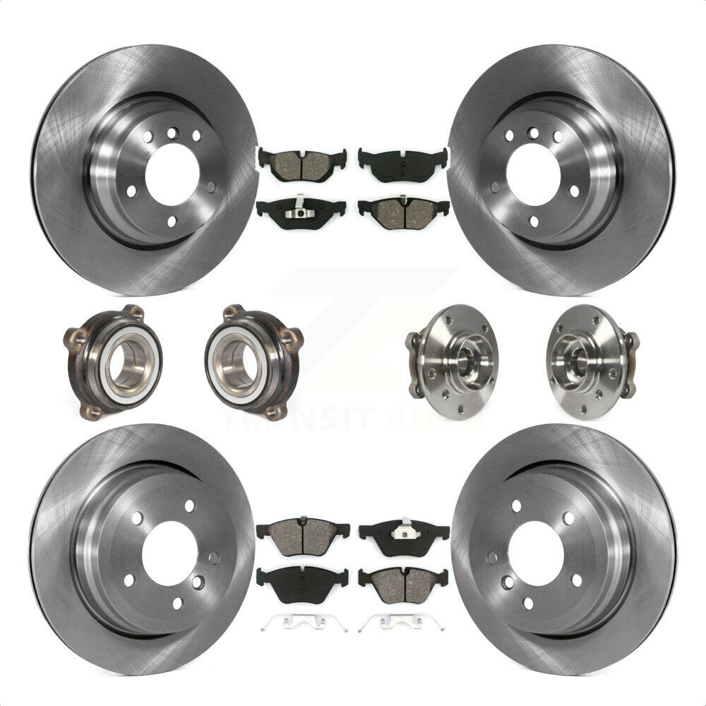 [Avant + Arrière] Kit d'ensemble roulement de roue et moyeu pour 2012 BMW X1 xDrive28i avec AWD avec 300mm Diameter Rotor KBB-116450 par Transit Auto