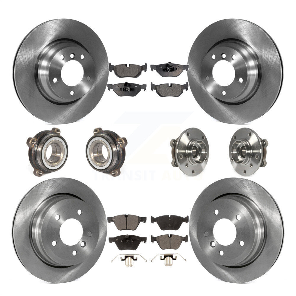 [Avant + Arrière] Kit d'ensemble roulement de roue et moyeu pour 2012 BMW X1 xDrive28i avec AWD avec 300mm Diameter Rotor KBB-116452 par Transit Auto