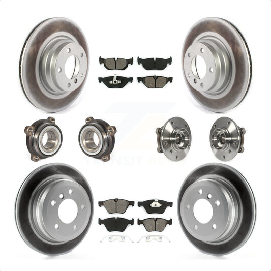 [Avant + Arrière] Kit d'ensemble roulement de roue et moyeu pour 2012 BMW X1 xDrive28i avec AWD avec 300mm Diameter Rotor KBB-116456 par Transit Auto
