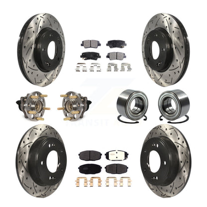[Avant + Arrière] Kit de Roulement de roue pour 2014-2016 Kia Soul KBB-116481
