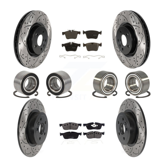 [Avant + Arrière] Kit de Roulement de roue pour 2016-2018 Land Rover Range Evoque avec 325mm Diameter Rotor KBB-116484