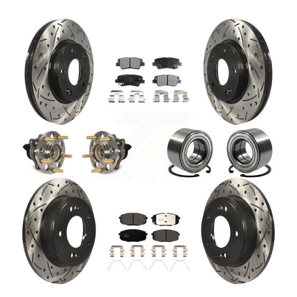 [Avant + Arrière] Kit de Roulement de roue pour 2014-2016 Kia Soul KBB-116488