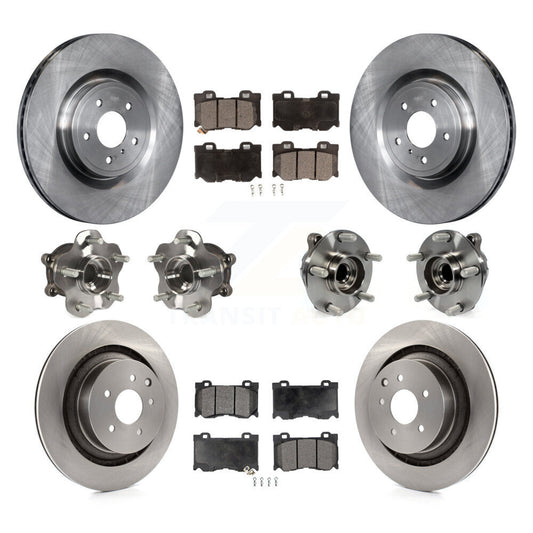 [Avant + Arrière] Kit d'ensemble roulement de roue et moyeu pour INFINITI G37 Nissan 370Z Q60 KBB-116538