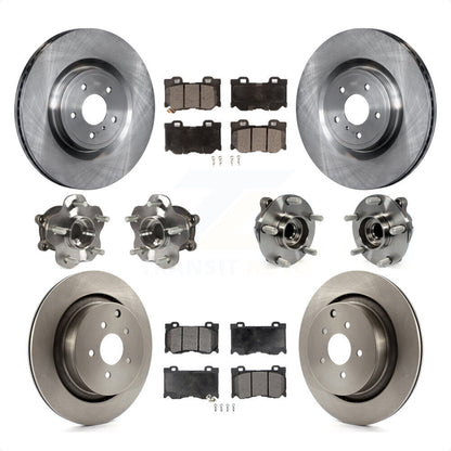 [Avant + Arrière] Kit d'ensemble roulement de roue et moyeu pour Infiniti Q50 M37 Q70 Q70L QX70 M56 INFINITI KBB-116541 par Transit Auto