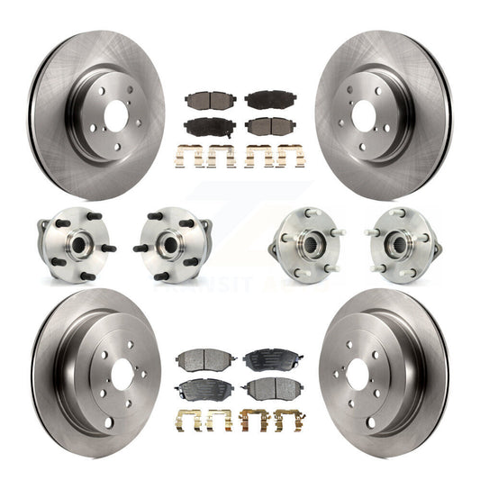 [Avant + Arrière] Kit d'ensemble roulement de roue et moyeu pour 2008-2014 Subaru Tribeca KBB-116545