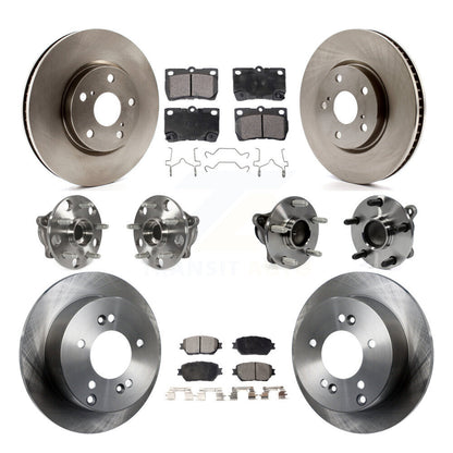 [Avant + Arrière] Kit d'ensemble roulement de roue et moyeu pour Lexus IS250 Vehicles Built USA Market KBB-116556