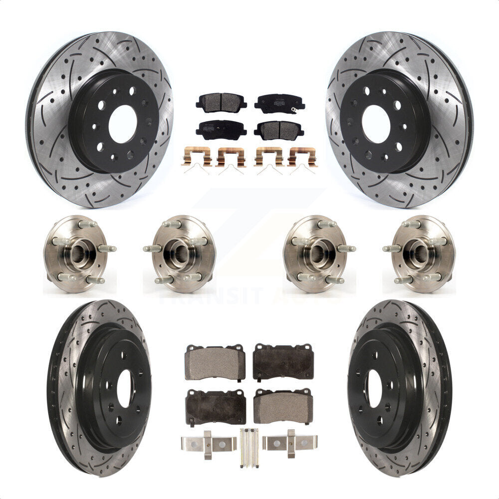 [Avant + Arrière] Kit d'ensemble roulement de roue et moyeu pour Cadillac CTS Except Posi-Trac KBB-116578 par Transit Auto