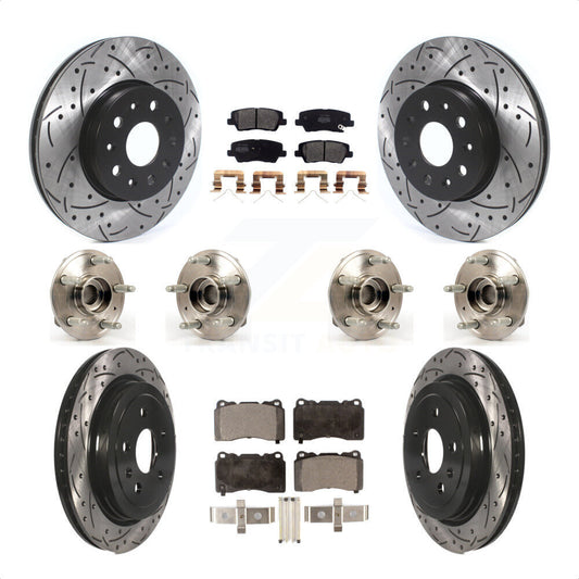 [Avant + Arrière] Kit d'ensemble roulement de roue et moyeu pour Cadillac CTS Except Posi-Trac KBB-116578 par Transit Auto