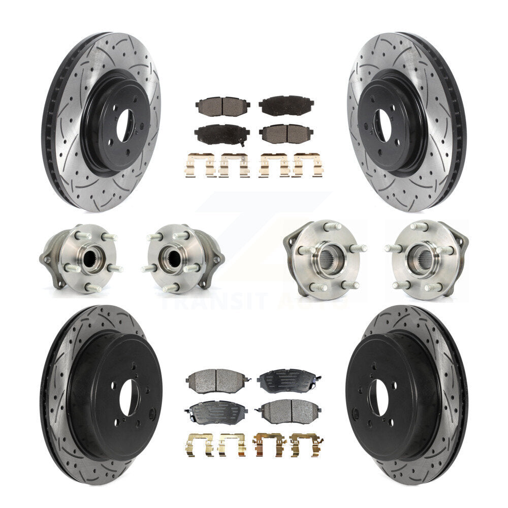[Avant + Arrière] Kit d'ensemble roulement de roue et moyeu pour Subaru Outback Legacy KBB-116585