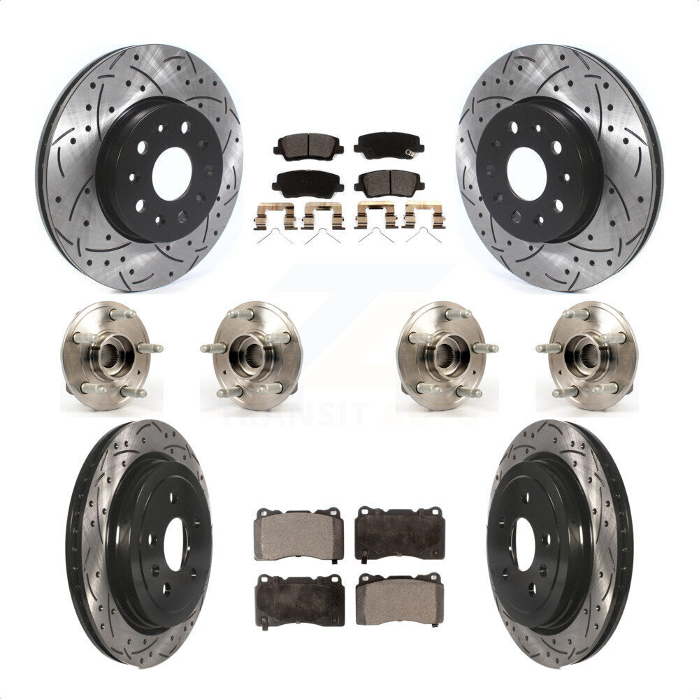 [Avant + Arrière] Kit d'ensemble roulement de roue et moyeu pour Cadillac CTS Except Posi-Trac KBB-116618 par Transit Auto