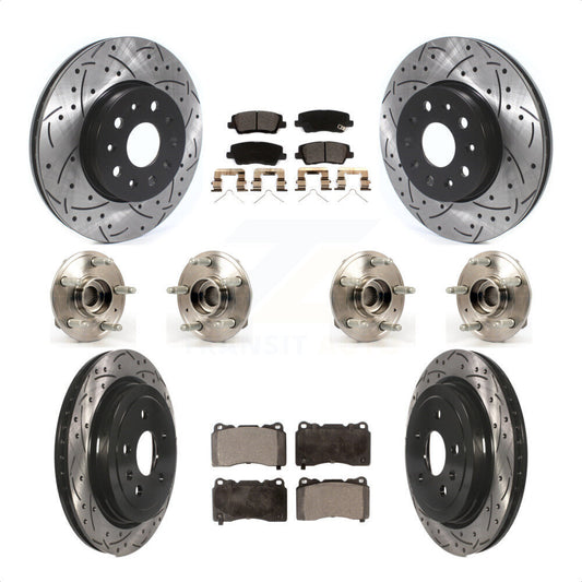 [Avant + Arrière] Kit d'ensemble roulement de roue et moyeu pour Cadillac CTS Except Posi-Trac KBB-116618 par Transit Auto