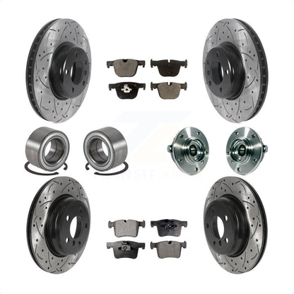 [Avant + Arrière] Kit d'ensemble roulement de roue et moyeu pour BMW 335i xDrive 435i GT Gran Coupe sans Blue Painted Calipers KBB-116629 par Transit Auto