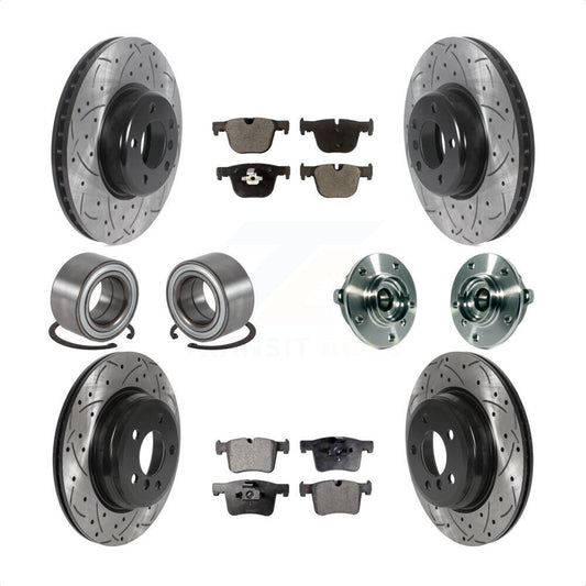 [Avant + Arrière] Kit d'ensemble roulement de roue et moyeu pour BMW 335i xDrive 435i GT Gran Coupe sans Blue Painted Calipers KBB-116629 par Transit Auto