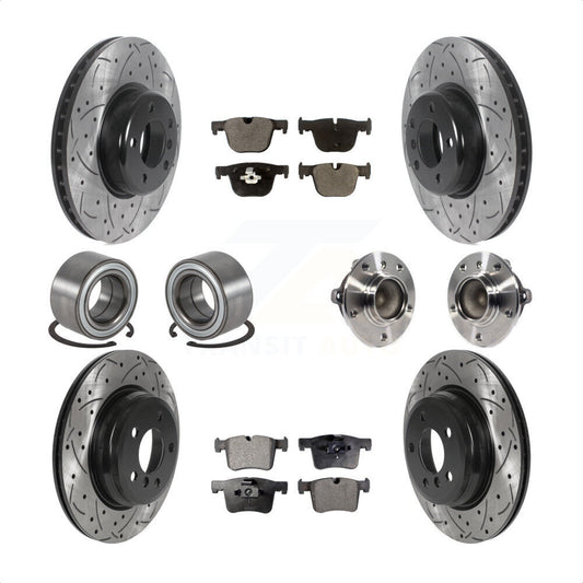 [Avant + Arrière] Kit d'ensemble roulement de roue et moyeu pour BMW 435i 335i Gran Coupe sans Blue Painted Calipers KBB-116630 par Transit Auto