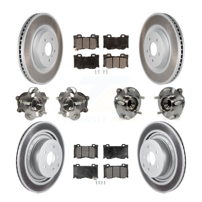 [Avant + Arrière] Kit d'ensemble roulement de roue et moyeu pour INFINITI G37 Nissan 370Z Q60 KBB-116640
