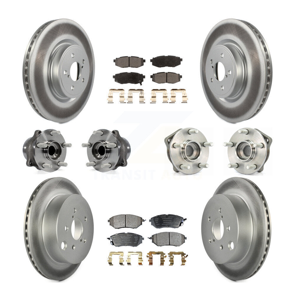 [Avant + Arrière] Kit d'ensemble roulement de roue et moyeu pour 2014 Subaru Forester 2.0L To 01 14 KBB-116650