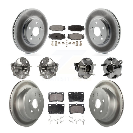 [Avant + Arrière] Kit d'ensemble roulement de roue et moyeu pour 2010-2013 Lexus IS250 C avec RWD Vehicles Built Canadian Market KBB-116653