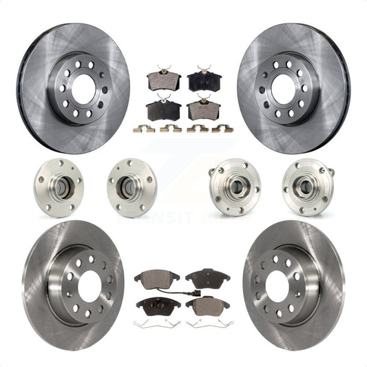 [Avant + Arrière] Kit d'ensemble roulement de roue et moyeu pour 2014 Volkswagen Beetle Sportline avec 2.0L avec 272mm Diameter Rotor KBB-116708 par Transit Auto