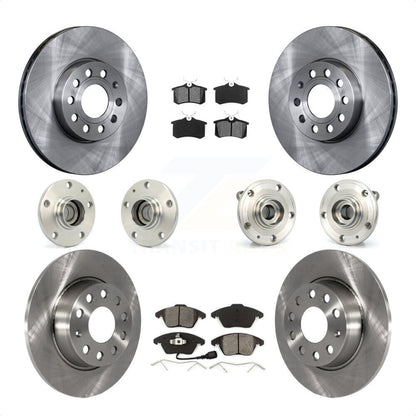 [Avant + Arrière] Kit d'ensemble roulement de roue et moyeu pour 2014 Volkswagen Beetle Sportline avec 2.0L avec 272mm Diameter Rotor KBB-116713 par Transit Auto