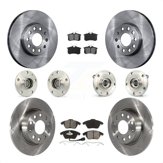 [Avant + Arrière] Kit d'ensemble roulement de roue et moyeu pour 2014 Volkswagen Beetle Sportline avec 2.0L avec 272mm Diameter Rotor KBB-116713 par Transit Auto