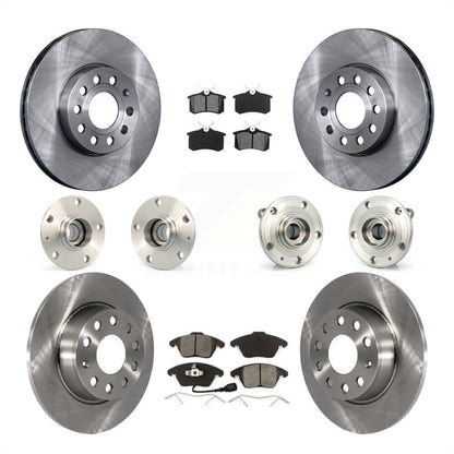 [Avant + Arrière] Kit d'ensemble roulement de roue et moyeu pour 2014 Volkswagen Beetle Base Highline Comfortline avec 2.5L avec 272mm Diameter Rotor KBB-116714 par Transit Auto