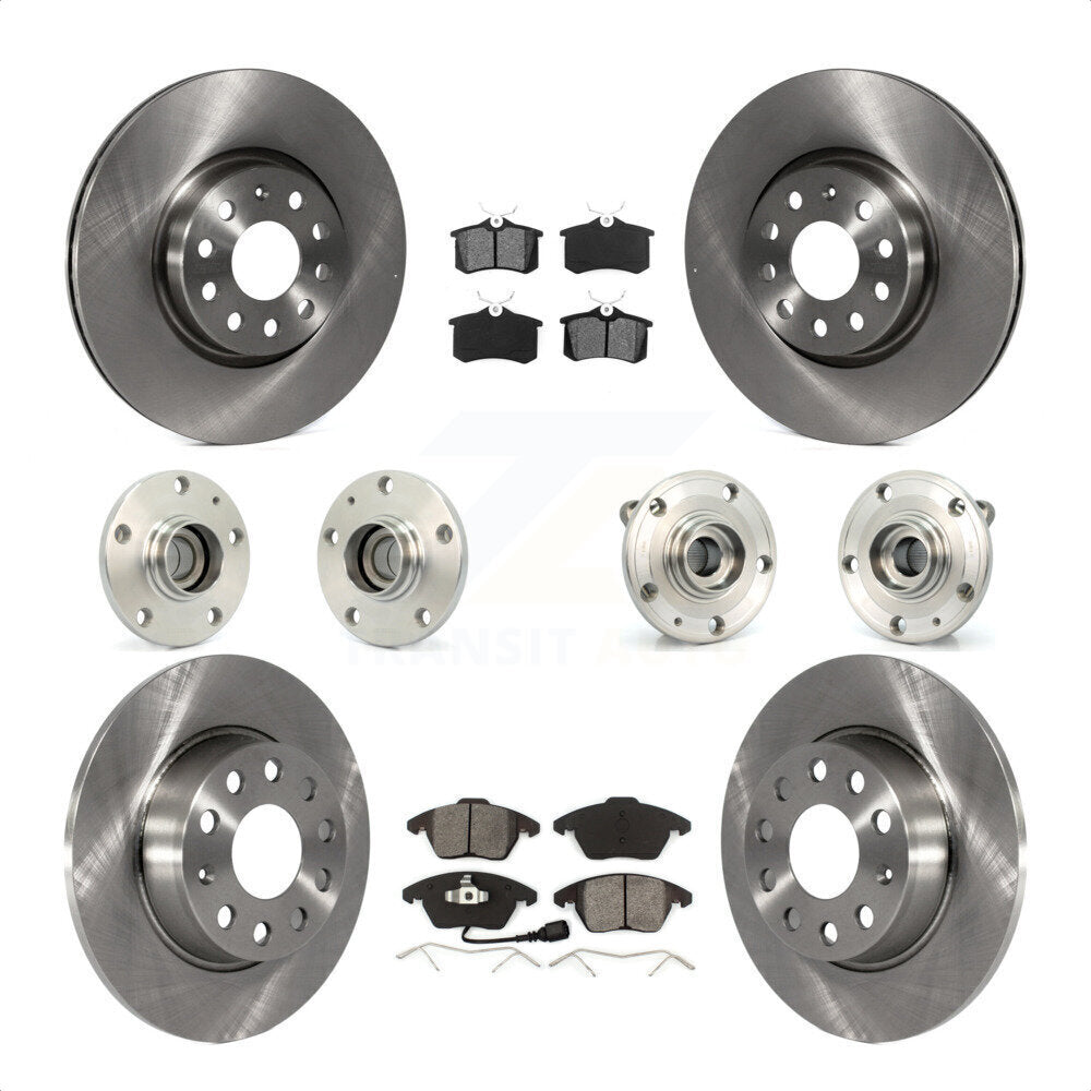 [Avant + Arrière] Kit d'ensemble roulement de roue et moyeu pour 2014 Volkswagen Beetle R-Line GSR avec 2.0L avec 272mm Diameter Rotor KBB-116715 par Transit Auto