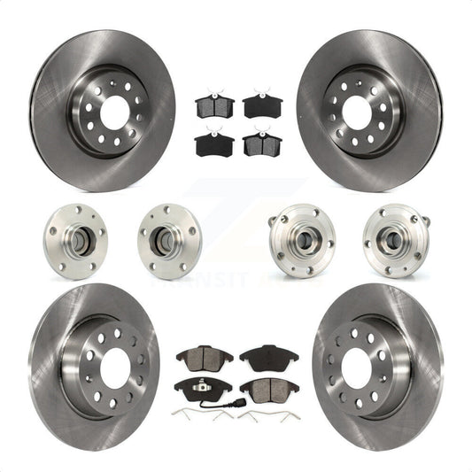 [Avant + Arrière] Kit d'ensemble roulement de roue et moyeu pour 2014 Volkswagen Beetle R-Line GSR avec 2.0L avec 272mm Diameter Rotor KBB-116715 par Transit Auto