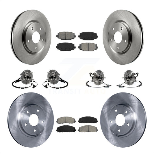 [Avant + Arrière] Kit d'ensemble roulement de roue et moyeu pour Dodge Grand Caravan Chrysler Town & Country Ram C/V Volkswagen Routan KBB-116716 par Transit Auto