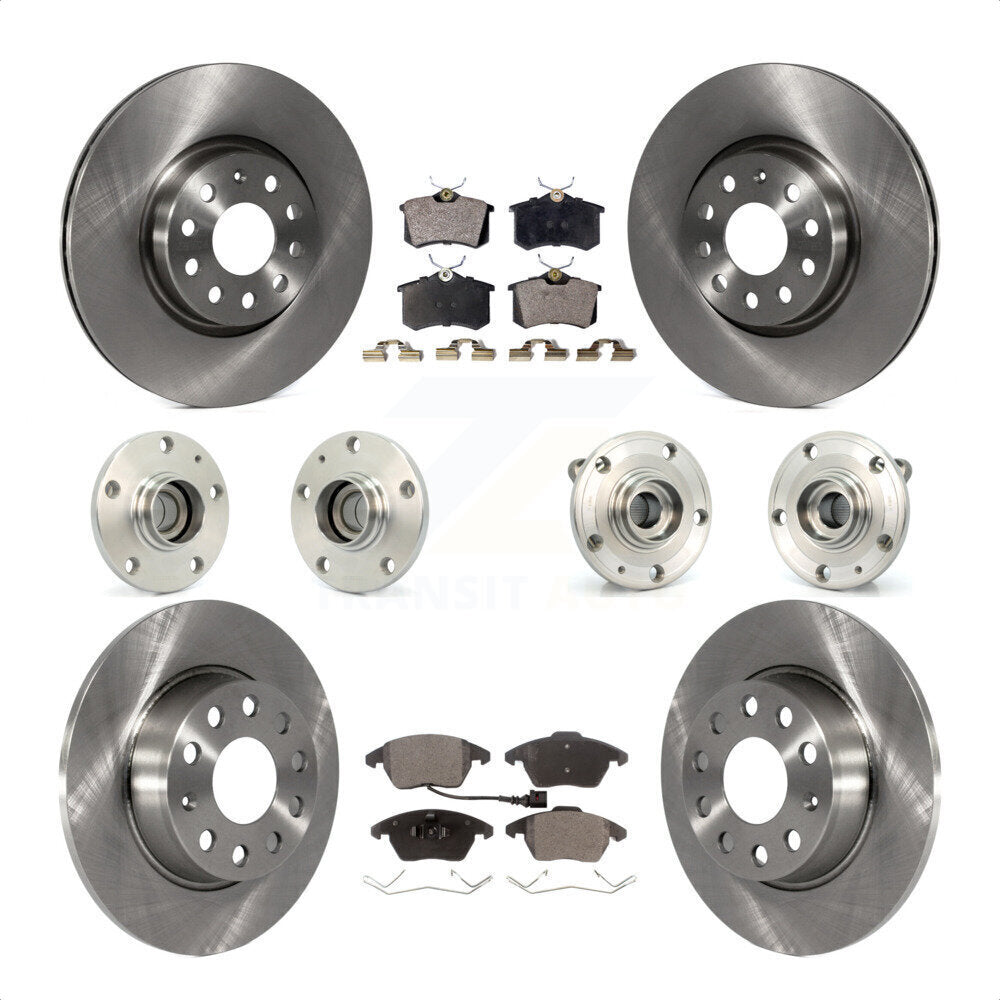 [Avant + Arrière] Kit d'ensemble roulement de roue et moyeu pour 2014 Volkswagen Beetle R-Line GSR avec 2.0L avec 272mm Diameter Rotor KBB-116720 par Transit Auto