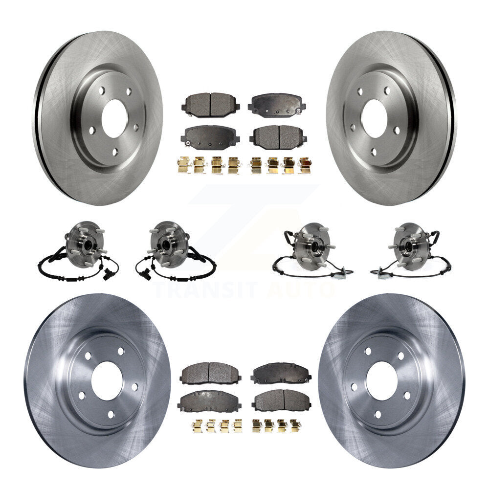 [Avant + Arrière] Kit d'ensemble roulement de roue et moyeu pour Dodge Grand Caravan Chrysler Town & Country Ram C/V Volkswagen Routan KBB-116722