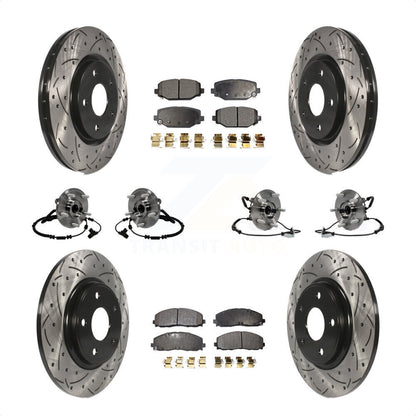 [Avant + Arrière] Kit d'ensemble roulement de roue et moyeu pour Dodge Grand Caravan Chrysler Town & Country Ram C/V Volkswagen Routan KBB-116724 par Transit Auto