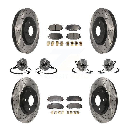 [Avant + Arrière] Kit d'ensemble roulement de roue et moyeu pour Dodge Grand Caravan Chrysler Town & Country Ram C/V Volkswagen Routan KBB-116724