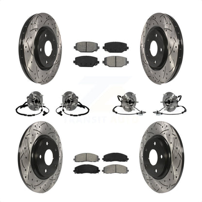 [Avant + Arrière] Kit d'ensemble roulement de roue et moyeu pour Dodge Grand Caravan Chrysler Town & Country Ram C/V Volkswagen Routan KBB-116729 par Transit Auto