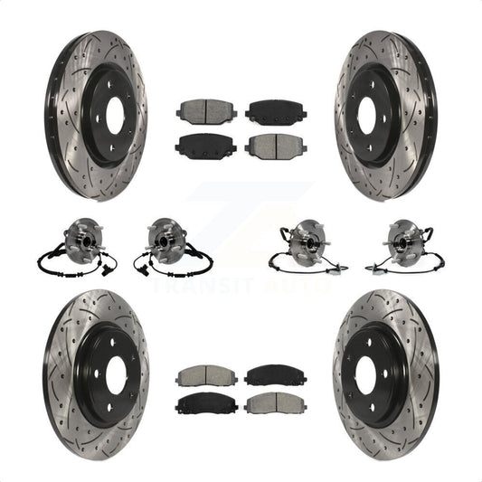 [Avant + Arrière] Kit d'ensemble roulement de roue et moyeu pour Dodge Grand Caravan Chrysler Town & Country Ram C/V Volkswagen Routan KBB-116729 par Transit Auto