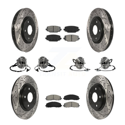 [Avant + Arrière] Kit d'ensemble roulement de roue et moyeu pour Dodge Grand Caravan Chrysler Town & Country Ram C/V Volkswagen Routan KBB-116729