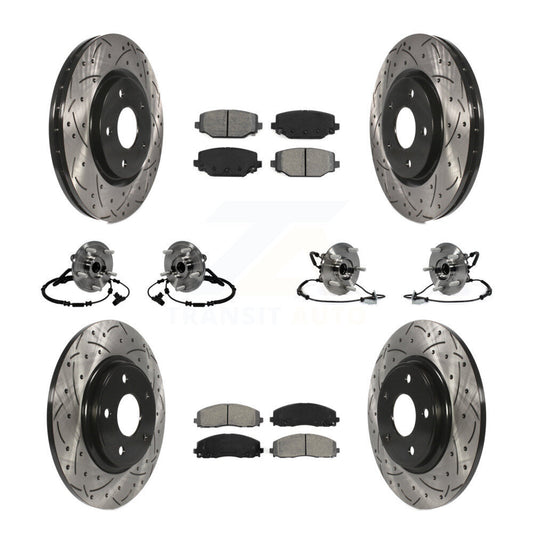 [Avant + Arrière] Kit d'ensemble roulement de roue et moyeu pour Dodge Grand Caravan Chrysler Town & Country Ram C/V Volkswagen Routan KBB-116729