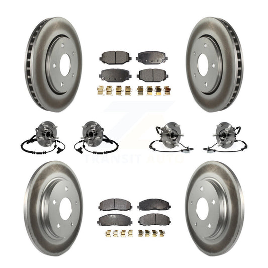 [Avant + Arrière] Kit d'ensemble roulement de roue et moyeu pour 2017-2018 Dodge Grand Caravan avec Single Piston Caliper KBB-116742