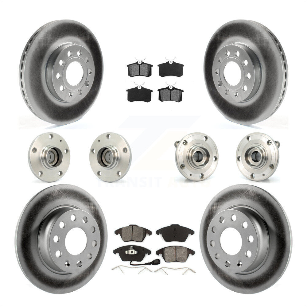 [Avant + Arrière] Kit d'ensemble roulement de roue et moyeu pour 2014 Volkswagen Beetle Sportline avec 2.0L avec 272mm Diameter Rotor KBB-116743 par Transit Auto