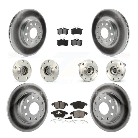 [Avant + Arrière] Kit d'ensemble roulement de roue et moyeu pour 2014 Volkswagen Beetle Sportline avec 2.0L avec 272mm Diameter Rotor KBB-116743 par Transit Auto