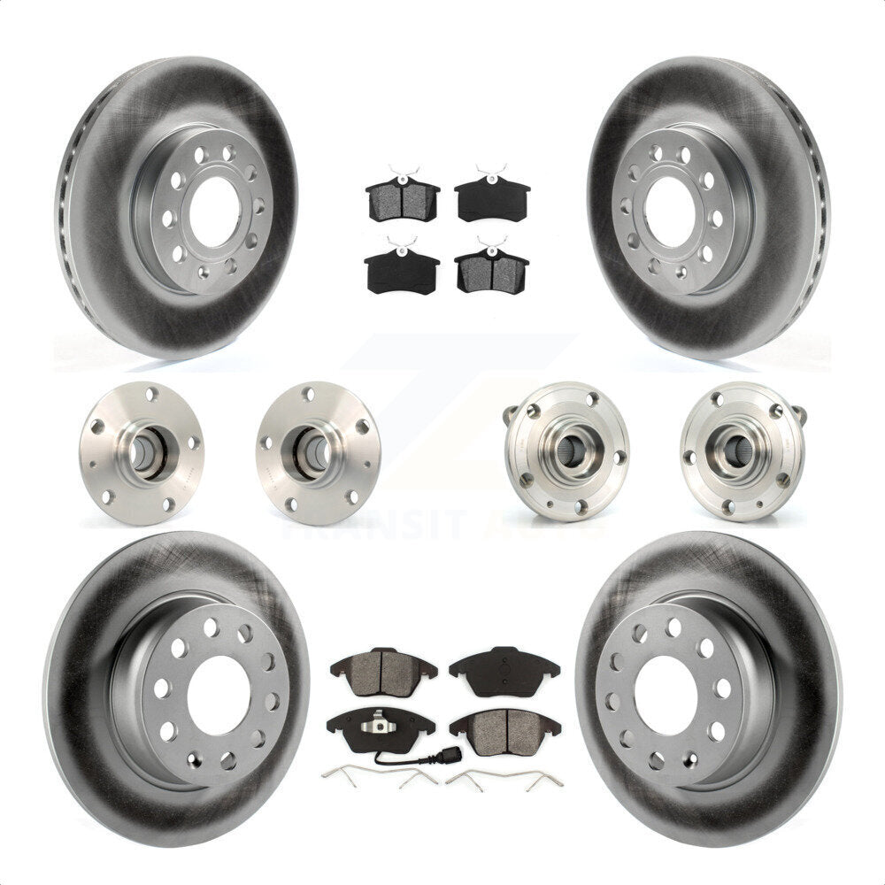 [Avant + Arrière] Kit d'ensemble roulement de roue et moyeu pour 2014 Volkswagen Beetle Base Highline Comfortline avec 2.5L avec 272mm Diameter KBB-116744 par Transit Auto