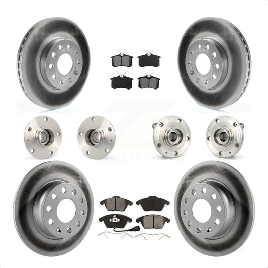 [Avant + Arrière] Kit d'ensemble roulement de roue et moyeu pour 2014 Volkswagen Beetle Base Highline Comfortline avec 2.5L avec 272mm Diameter KBB-116744 par Transit Auto