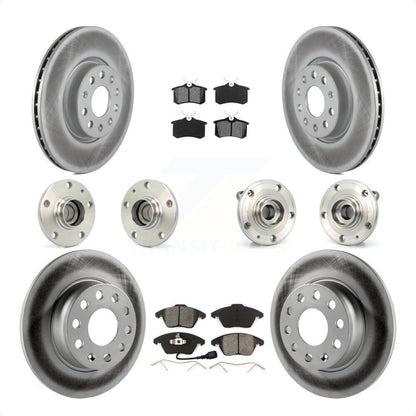 [Avant + Arrière] Kit d'ensemble roulement de roue et moyeu pour 2014 Volkswagen Beetle R-Line GSR avec 2.0L avec 272mm Diameter Rotor KBB-116745 par Transit Auto