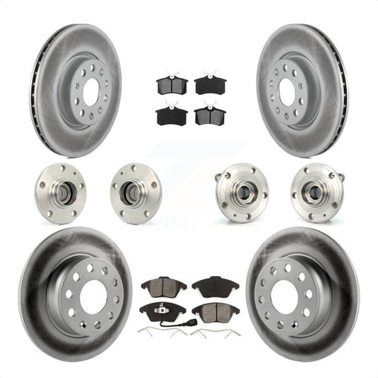 [Avant + Arrière] Kit d'ensemble roulement de roue et moyeu pour 2014 Volkswagen Beetle R-Line GSR avec 2.0L avec 272mm Diameter Rotor KBB-116745 par Transit Auto