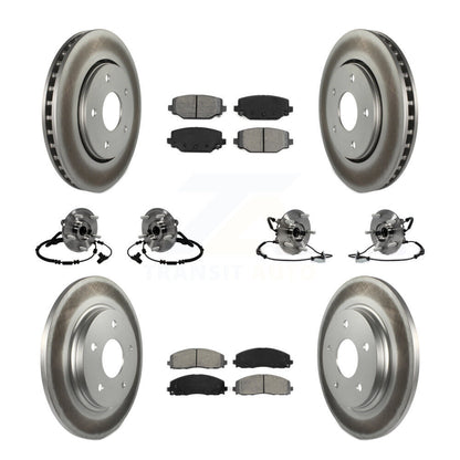 [Avant + Arrière] Kit d'ensemble roulement de roue et moyeu pour 2017-2018 Dodge Grand Caravan avec Single Piston Caliper KBB-116746