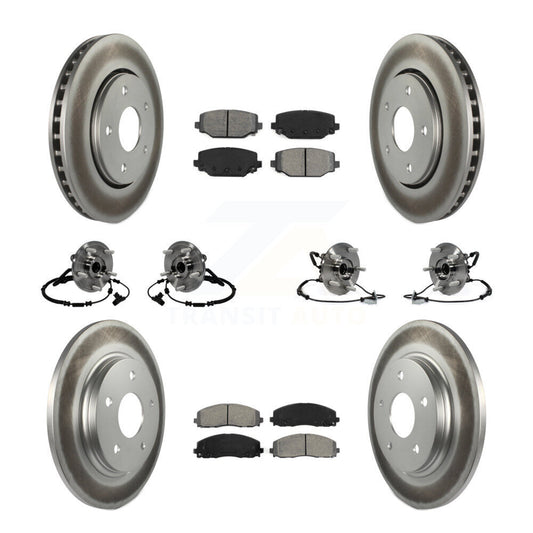 [Avant + Arrière] Kit d'ensemble roulement de roue et moyeu pour 2017-2018 Dodge Grand Caravan avec Single Piston Caliper KBB-116746