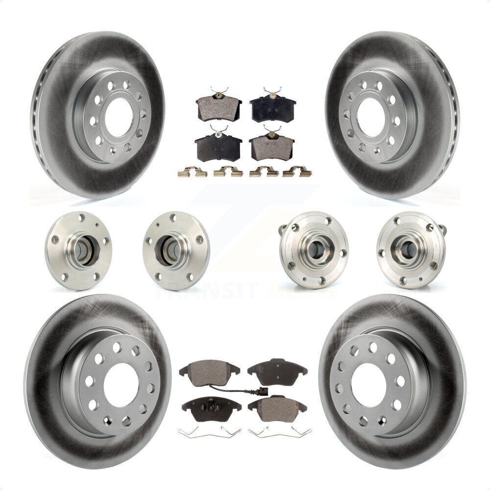 [Avant + Arrière] Kit d'ensemble roulement de roue et moyeu pour 2014 Volkswagen Beetle Sportline avec 2.0L avec 272mm Diameter Rotor KBB-116750 par Transit Auto